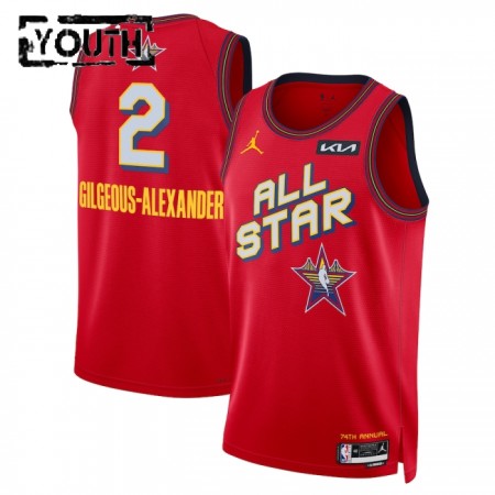 Dres All-Star 2025 Shai Gilgeous-Alexander Jordan Crvena Swingman - Dječji